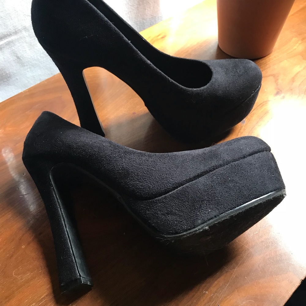 Black high heels